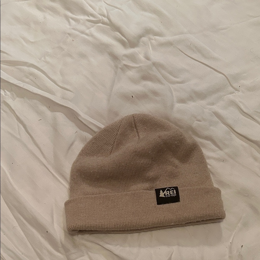 REI Tan Beanie Hat